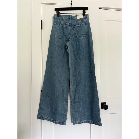 $268 New Agolde Ellis Trouser Jeans in Baffle - 24 - Picture 6 of 11